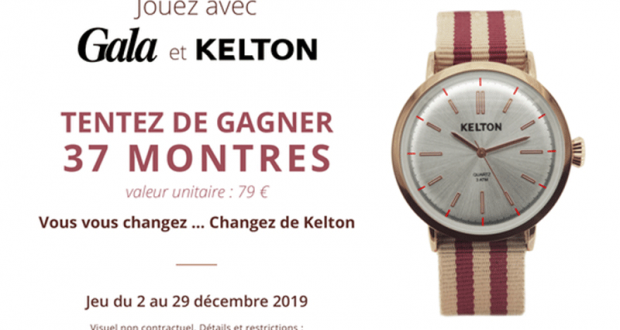 37 montres Kelton offertes