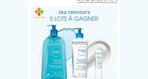 5 lots de 3 produits de soins Atoderm Bioderma offerts