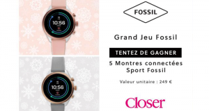 5 montres connectées Fossil Sport offertes