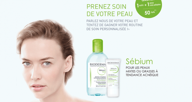 50 lots de 3 produits de soins Bioderma offerts