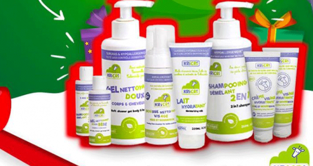 8 lots de 9 produits de soins Kricri Nature offerts