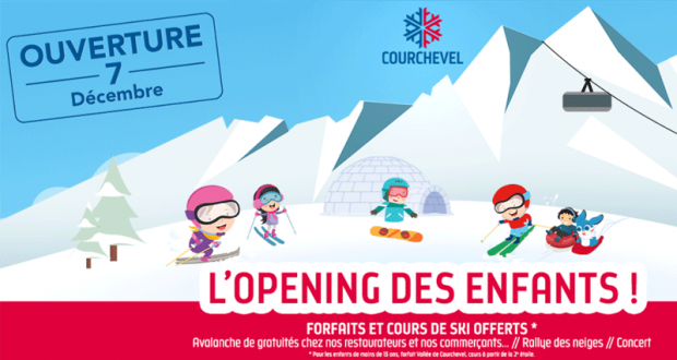 Forfait de ski offert pour les moins de 13 ans