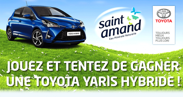 Gagnez une voiture de marque Toyota modèle Yaris Hybride