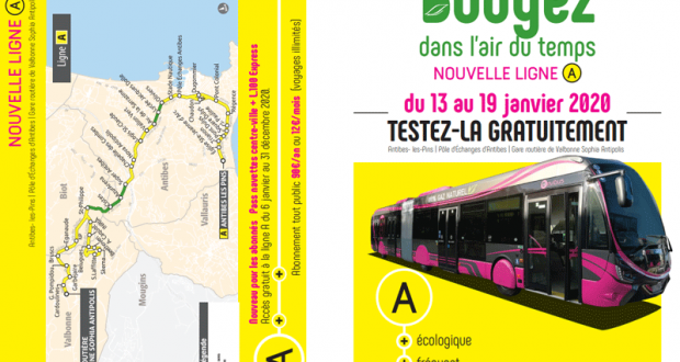 Ligne A du Tram'Bus Gratuite - Antibes