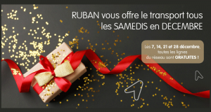 Réseau de transport en commun Ruban gratuit