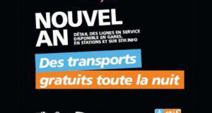 Sélections Transports gratuits pour le réveillon