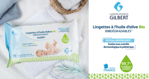 Testez les Lingettes à l’huile d’olive Bio Biodégradables GILBERT