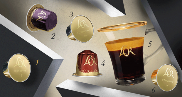 Échantillons gratuits de 5 capsules de café L’OR Ristretto