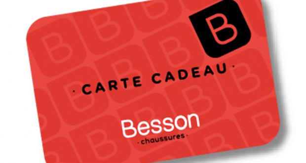 28 cartes cadeau Besson chaussures de 100 euros offertes