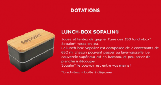 350 lunch-box offertes