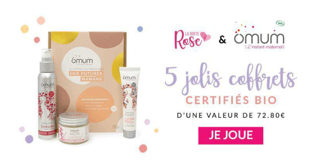 5 coffrets Omum certifié BIO offerts