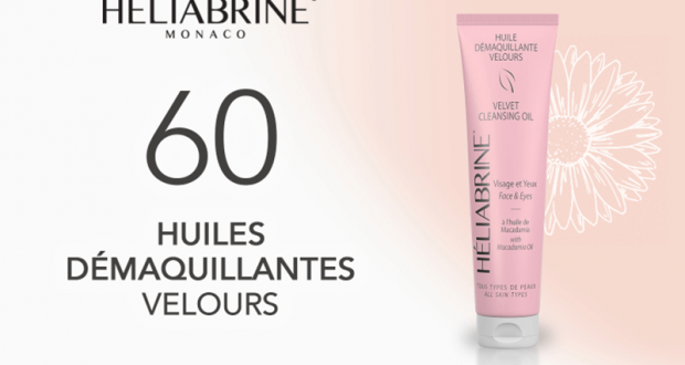 60 Huiles Démaquillantes Velours Heliabrine à tester