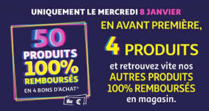 Auchan Produits 100% remboursés le 08 Janvier 2020