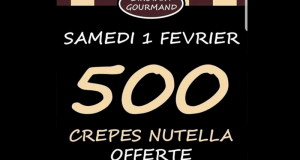 Crêpe Nutella offerte aux 500 premiers clients - L'instant Gourmand