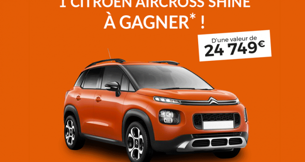 Gagnez une voiture Citroën C3 Aircross PureTech 110 S&S BVM6 Shine