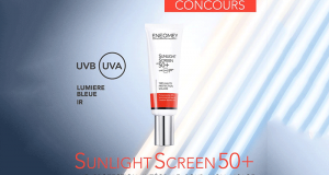 Une crème Sunlight Screen 50+ offerte