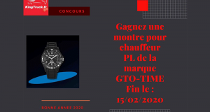 Une montre GTO-TIME offerte