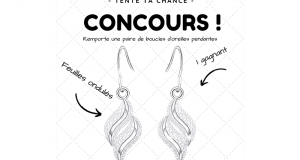 Une paire de boucles d'oreilles pendantes offerte