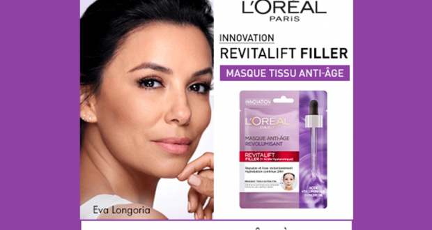 100 Masque Anti-Âge Revolumisant L'Oréal Paris à tester