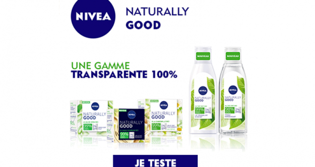 100 gammes de soins Nivea Naturally Good à tester