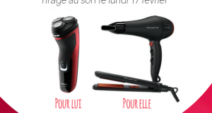 2 lots de 1 sèche-cheveux + 1 lisseur Rowenta + 1 rasoir électrique Philips