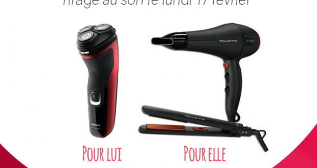 2 lots de 1 sèche-cheveux + 1 lisseur Rowenta + 1 rasoir électrique Philips