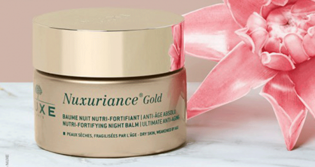 Testez le Baume Nuit Nuxuriance Gold de Nuxe