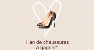 Un an de chaussures offert