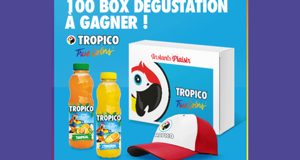 100 box dégustation Tropico offertes