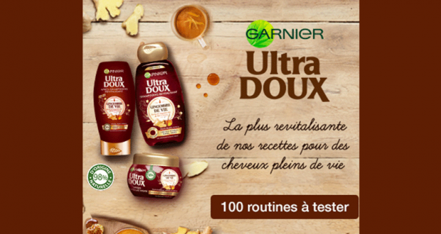 100 routines de soins revitalisante Ultra Doux de Garnier à tester