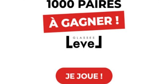 1000 paires de lunettes Level offertes