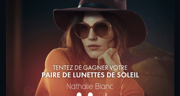 16 paires de lunettes de soleil Nathalie Blanc Paris offertes