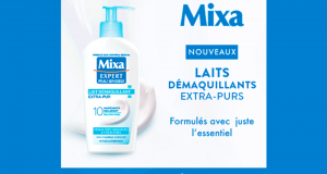 200 laits démaquillants extra-purs de Mixa à tester