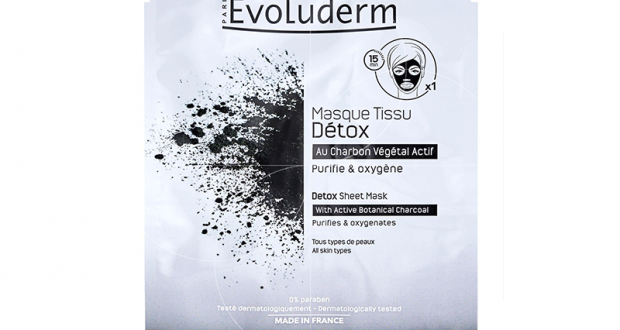 23 Masque tissu Détox – Evoluderm à tester