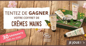 30 coffrets de crèmes pour les mains offerts