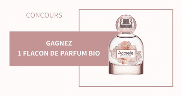 5 flacons de parfum bio Acorelle offerts