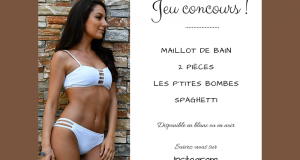 Maillot de bain 2 pièces Les P'tites Bombes Spaghetti offert