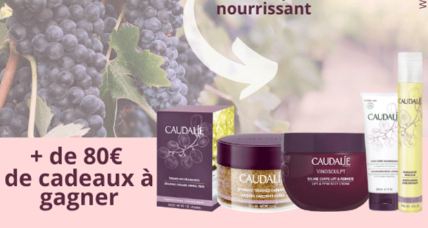 Routine de 5 produits de beauté Caudalie offerte