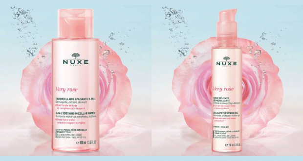 Testez l'huile délicate ou l'eau micellaire Very Rose de Nuxe