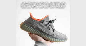 Une paire de chaussures Yeezy Boost 350 V2 Desert Sage offerte