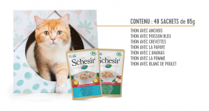 10 lots d'aliments pour chat offerts