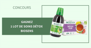 10 lots de soins détox Biosens offerts