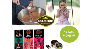 12 lots de 3 tablettes de chocolat avec boite d'amandes au chocolat