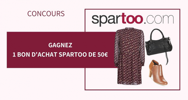 15 bons d'achat Spartoo de 50 euros offerts