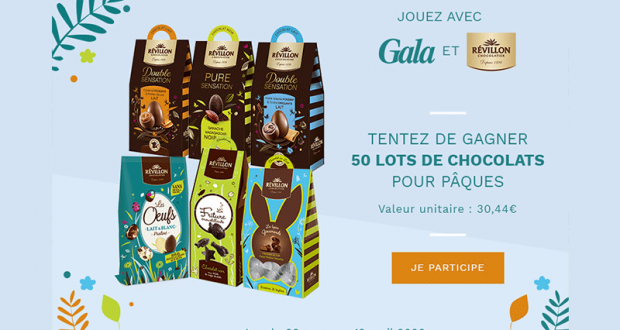 50 lots de chocolats Révillon offerts