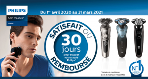 Rasoir Philips Satisfait ou 100% Remboursé