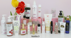 Une box d'une vingtaine de produits cosmétiques offerte