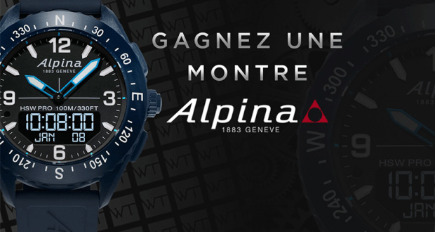 Une montre Alpina Alpinerx offerte (845€)