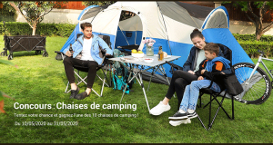 10 chaises de camping offertes