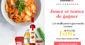 25 paniers gourmands K-food fan offerts